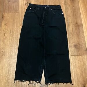 Vintage Anchor Blue Beyond Baggy Jeans Black 34x29 cut